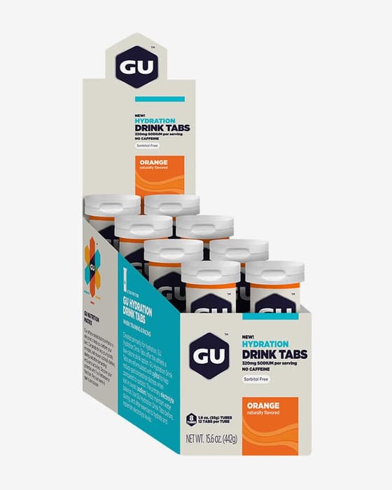 Comprimidos efervescentes GU Hydration Tabs laranja (8 unidades)
