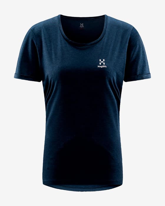 Camiseta Haglöfs Ridge Hike manga corta azul noche mujer