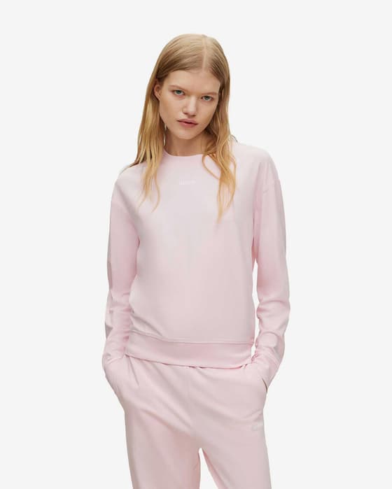 Sweatshirt HUGO Shuffle rosa branco mulher