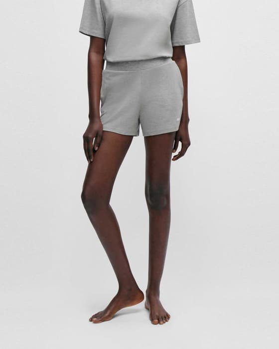 Pantalón corto HUGO Shuffle Side Logo gris mujer
