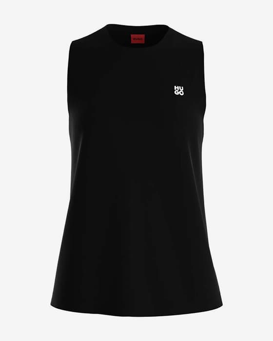 T-shirt HUGO Naiani Tank sans manches noir femme