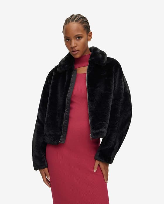 Chaqueta HUGO Floriane negro mujer