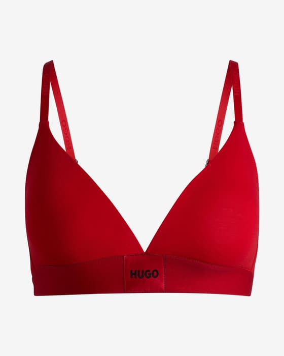 Sujetador HUGO Triangle rojo intenso
