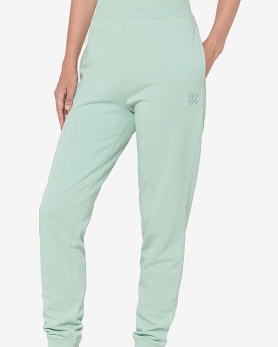 Pantalón largo HUGO Nelfinia azul turquesa mujer