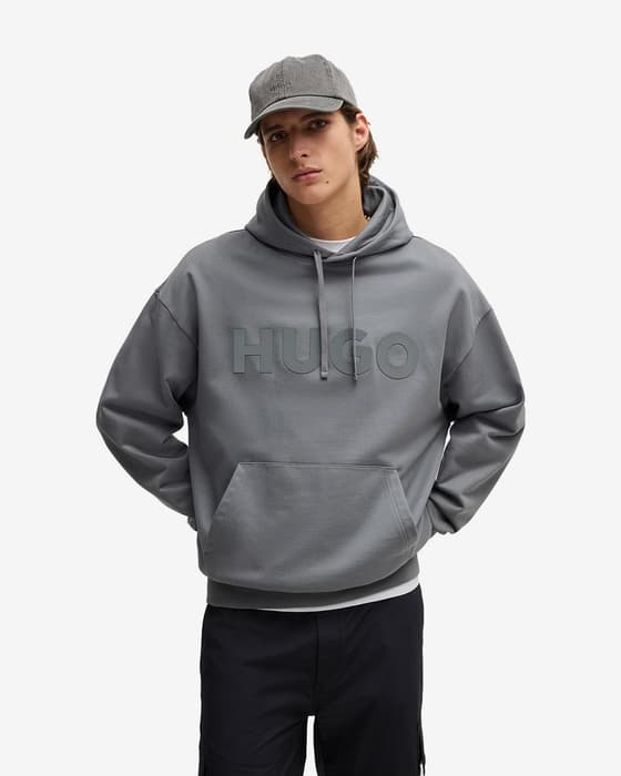 Sudadera con capucha HUGO Ditchle gris
