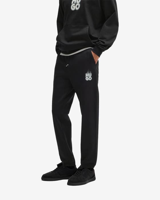 Pantalón largo HUGO Dilbero negro puro