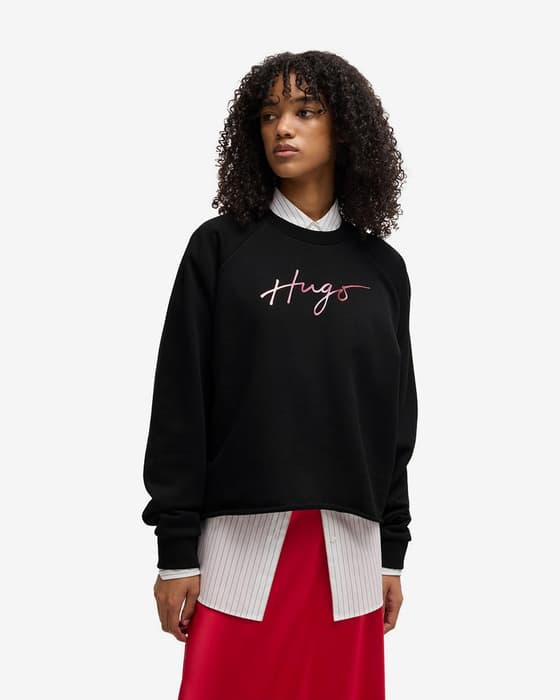 Sudadera HUGO Darace negro puro mujer