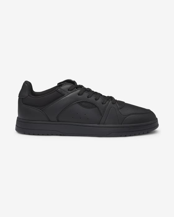 Zapatillas HUGO Hadrian Tennis Leather negro puro