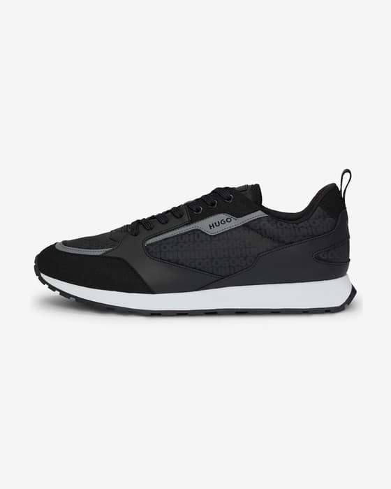 Zapatillas HUGO Icelin Running Mono negro puro blanco