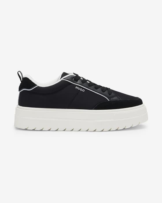 Zapatillas HUGO Lyssa Tennis negro blanco mujer