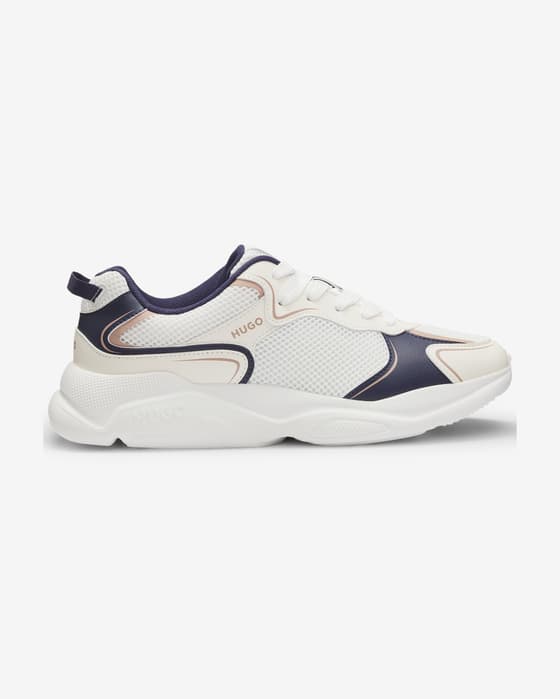 Zapatillas HUGO Leon Runn Mesh blanco azul mujer