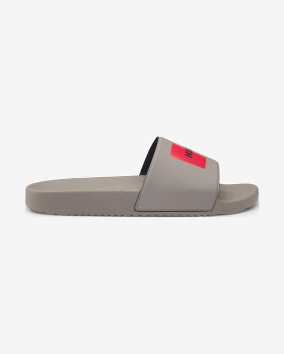 Chanclas HUGO Timein Slide marrón rojo