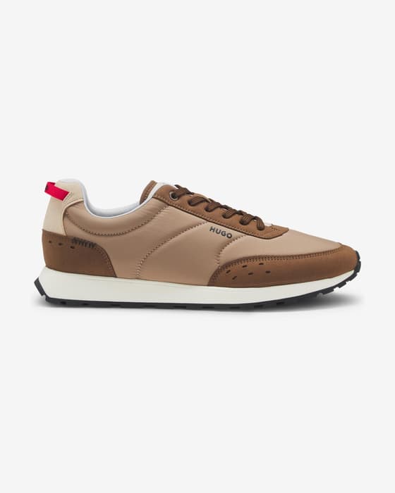 Zapatillas HUGO Icelin beige marrón