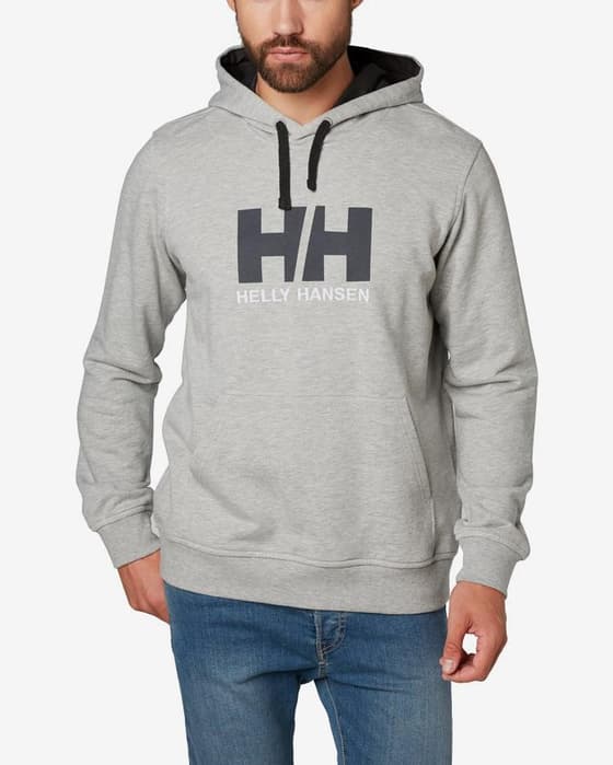 Sudadera con capucha Helly Hansen Logo gris negro