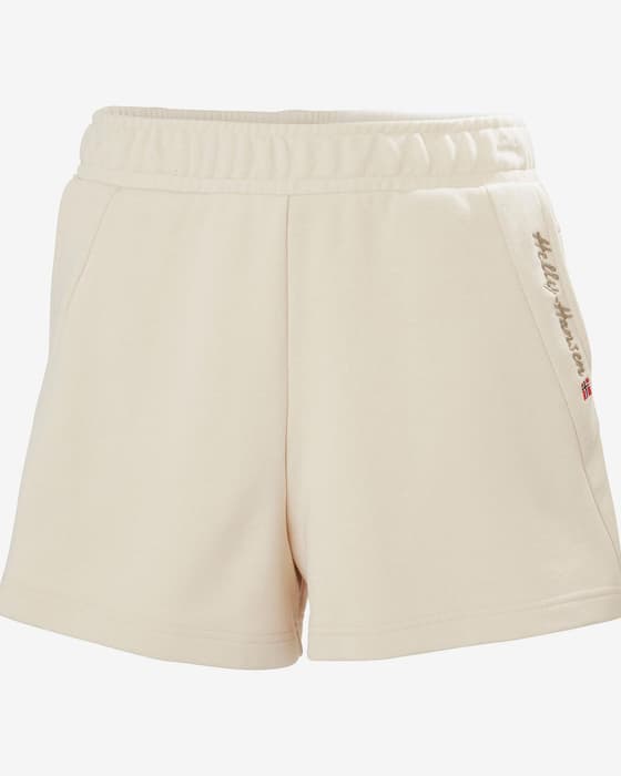 Pantalón corto Helly Hansen Core Sweat blanco roto mujer