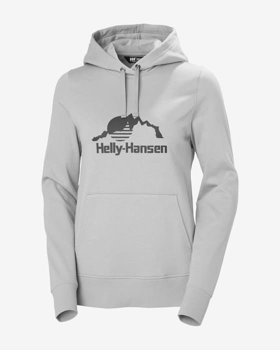 Felpa con cappuccio Helly Hansen Nord Graphic grigio pallido donna