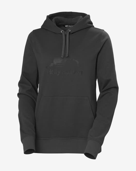 Felpa con cappuccio Helly Hansen Nord Graphic nero intenso donna