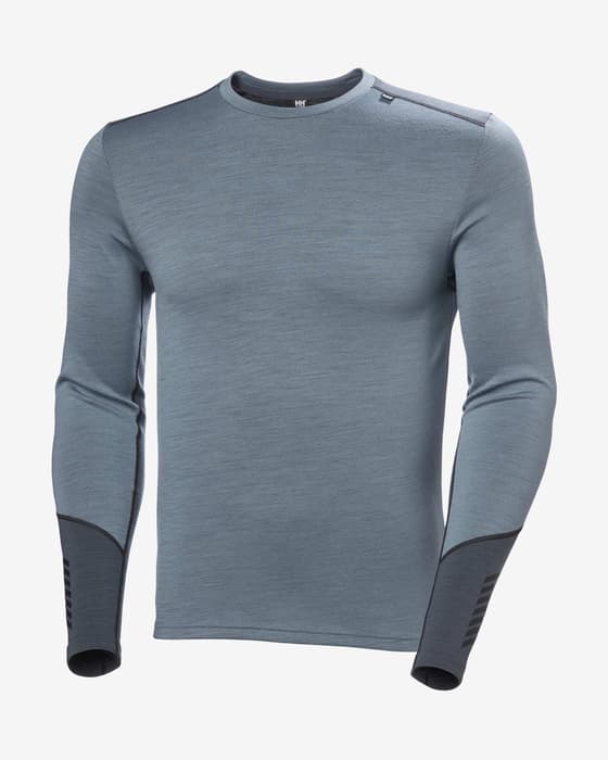 Helly Hansen Lifa Merino Midweight Crew Base layer top long sleeve grey