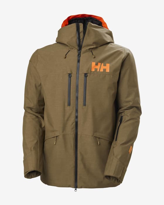Helly Hansen Garibaldi 2.0 RECCO Jacke mit Kapuze grün orange