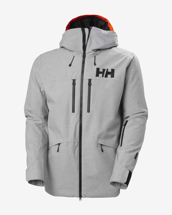Helly Hansen Garibaldi 2.0 RECCO Kapuzenjacke hellgrau orange