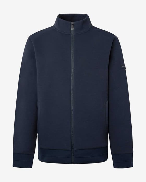 Chaqueta con capucha Hackett Club Track azul marino