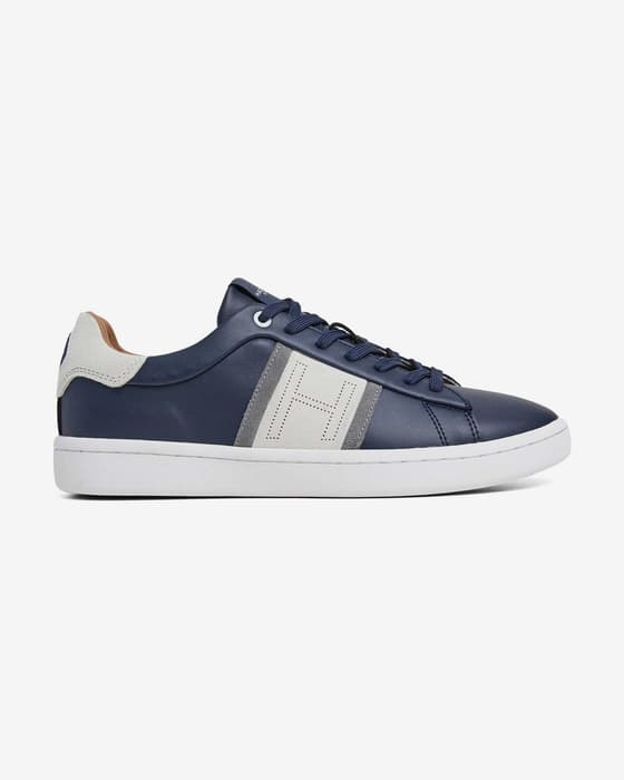 Zapatillas Hackett Bond Straps azul marino blanco