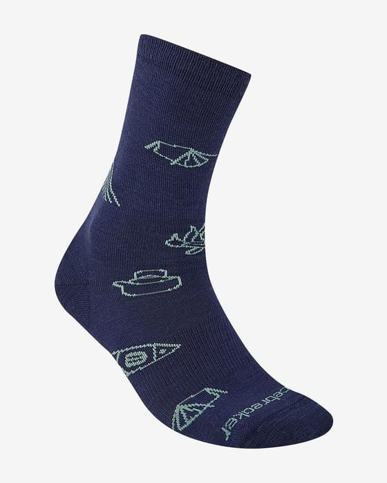 Calcetines Icebreaker Merino Lifestyle Ultralight Crew Camp Essentials azul marino