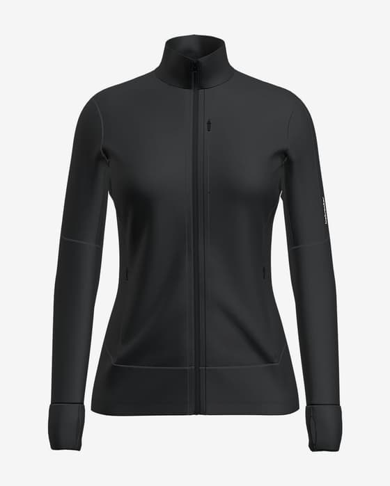 Chaqueta con capucha Icebreaker Merino 260 Quantum negro puro mujer