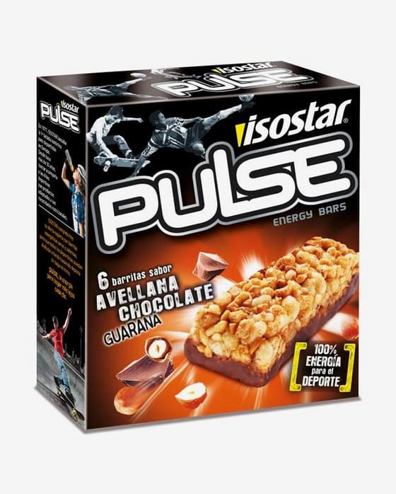 Barritas Isostar Pulse Guaraná avellana chocolate 6x23 g