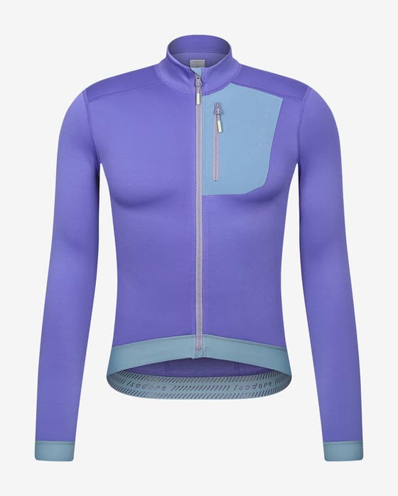 Maillot Isadore Alternative Eco Fleece manches longues lilas foncé vert