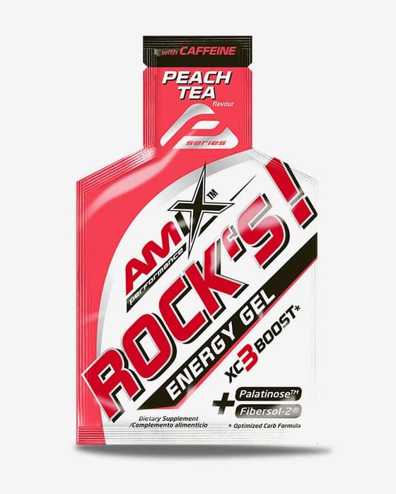 Gel energético Amix Performance Rock's Gel con cafeína 32 g té de melocotón (20 unidades)