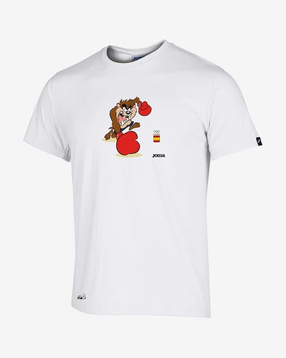 Joma Looney Tunes Kinder T-Shirt schneeweiß/braun