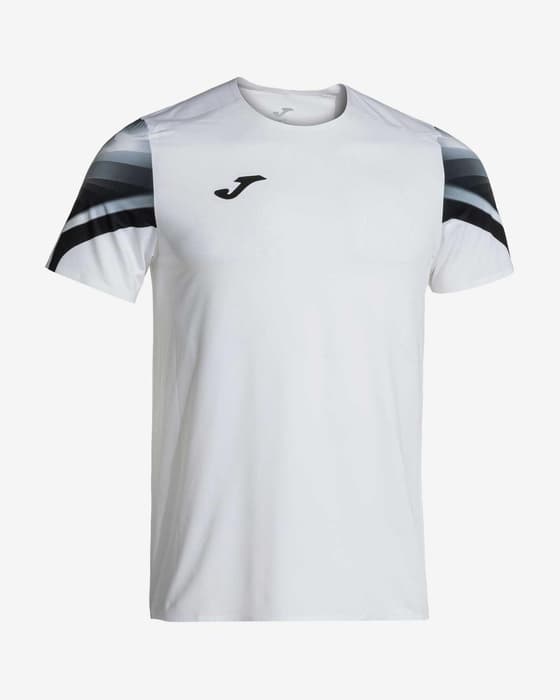 Camiseta Joma Elite XI manga corta blanco puro negro infantil
