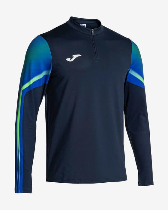 Sudadera Joma Elite XI Half Zip azul marino verde infantil
