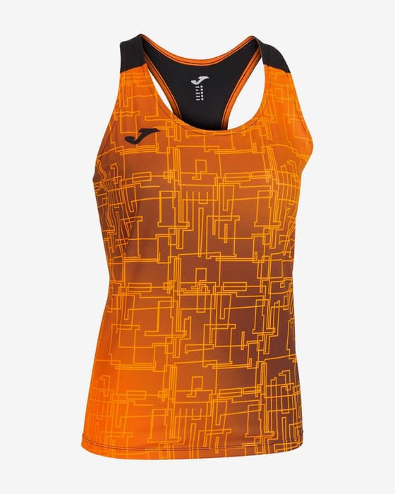 Camiseta Joma Elite VIII de tirantes naranja negro infantil