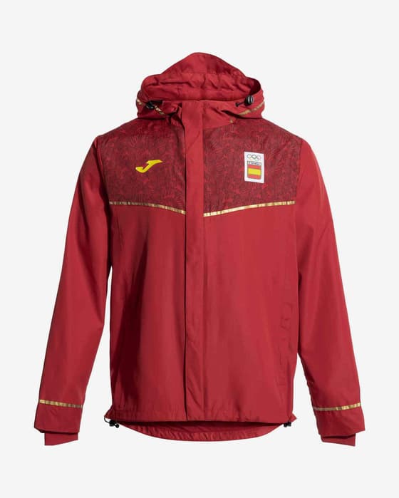 Chaqueta chubasquero Joma Juegos Olímpicos París 2024 rojo absoluto