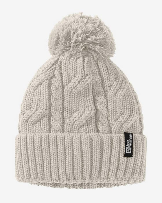 Berretto Jack Wolfskin Pompom bianco donna