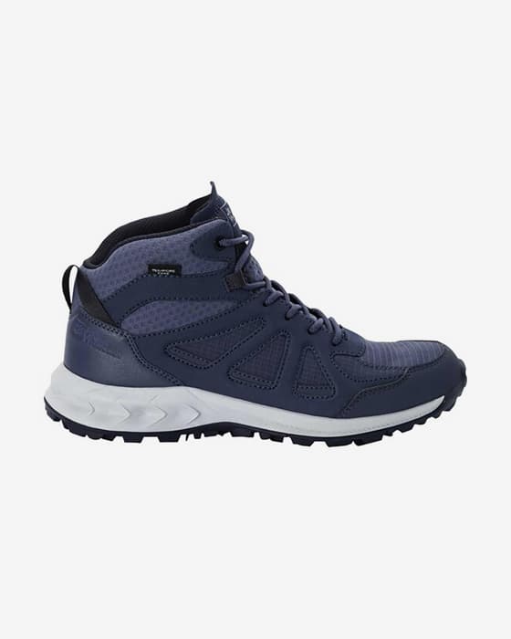 Botas Jack Wolfskin Woodland 2 Texapore Mid azul mujer