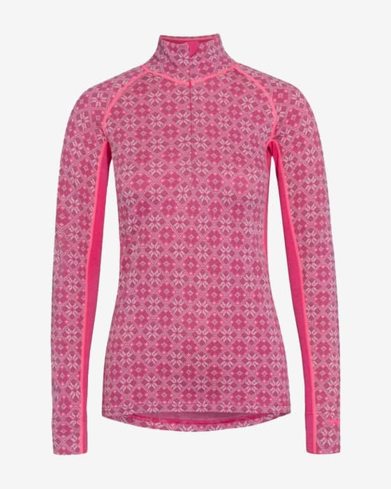 Camiseta interior Kari Traa Rose Light manga larga rosa claro blanco mujer