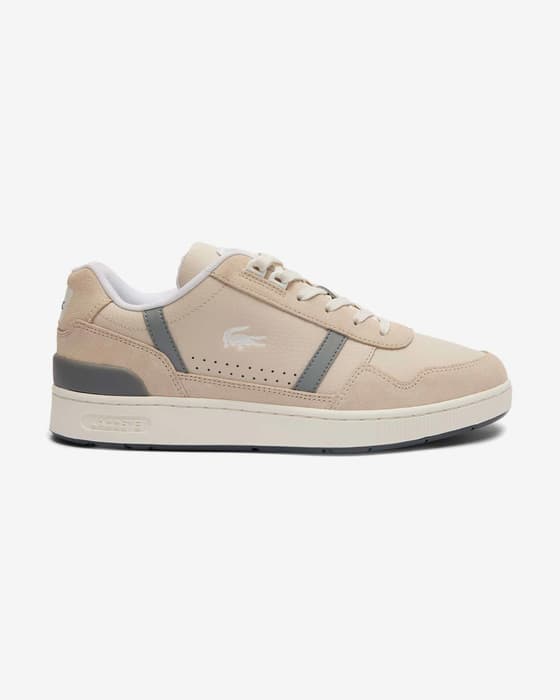 Zapatillas Lacoste T-Clip Design beige gris