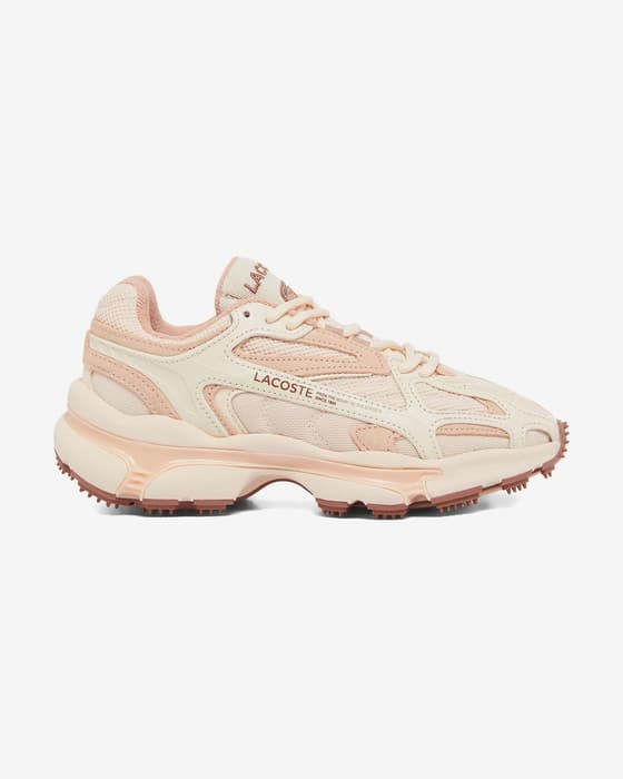 Zapatillas Lacoste L003 2K24 rosa claro blanco crema mujer