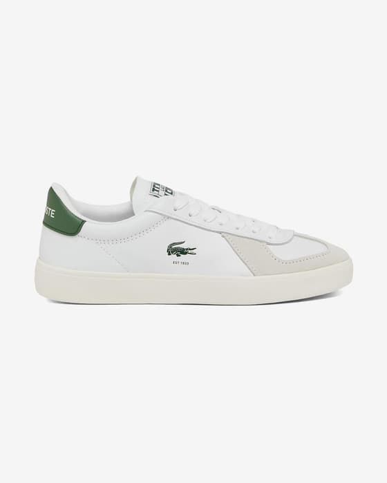 Zapatillas Lacoste Baseshot Pro Leather blanco gris verde mujer