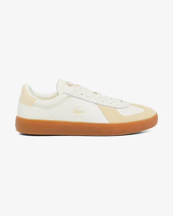 Zapatillas Lacoste Baseshot Pro Leather Colour blanco naranja mujer