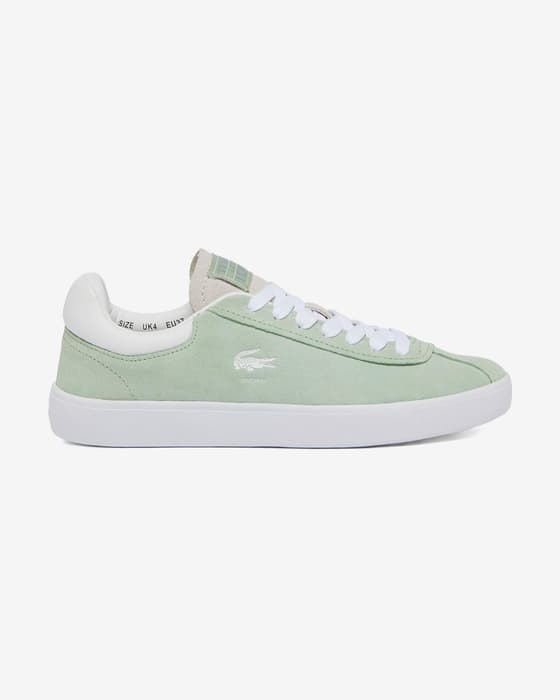 Zapatillas Lacoste Baseshot Suede Colour verde blanco mujer