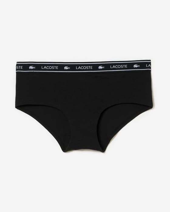 Braga Lacoste Shorty Stripe negro puro