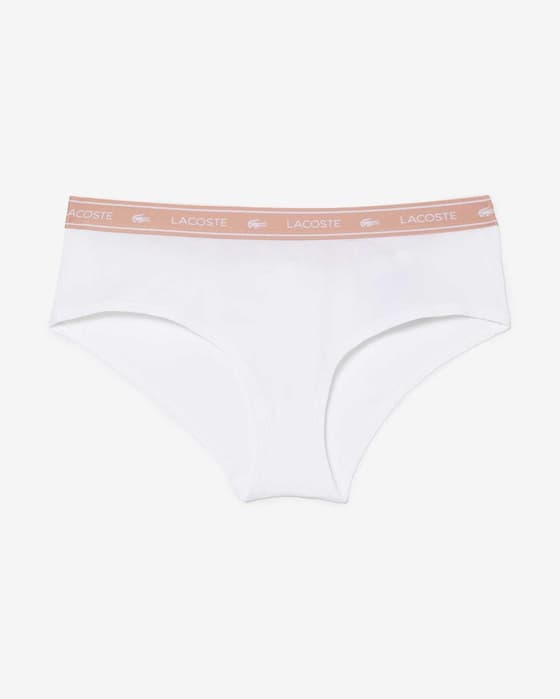 Braga Lacoste Shorty Color blanco rosa