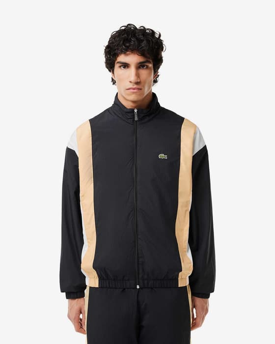 Veste Lacoste Sportsuit Colors Water noir beige blanc