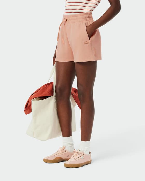 Calções Lacoste Lisos laranja mulher