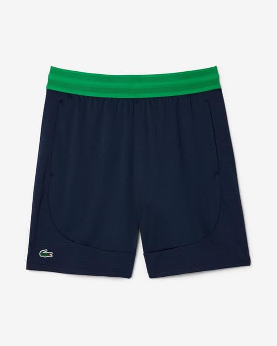 Pantalón corto Lacoste Ultra Dry Stretch Tennis azul marino verde
