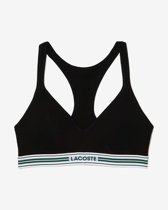 Sujetador Lacoste Stripe Color negro